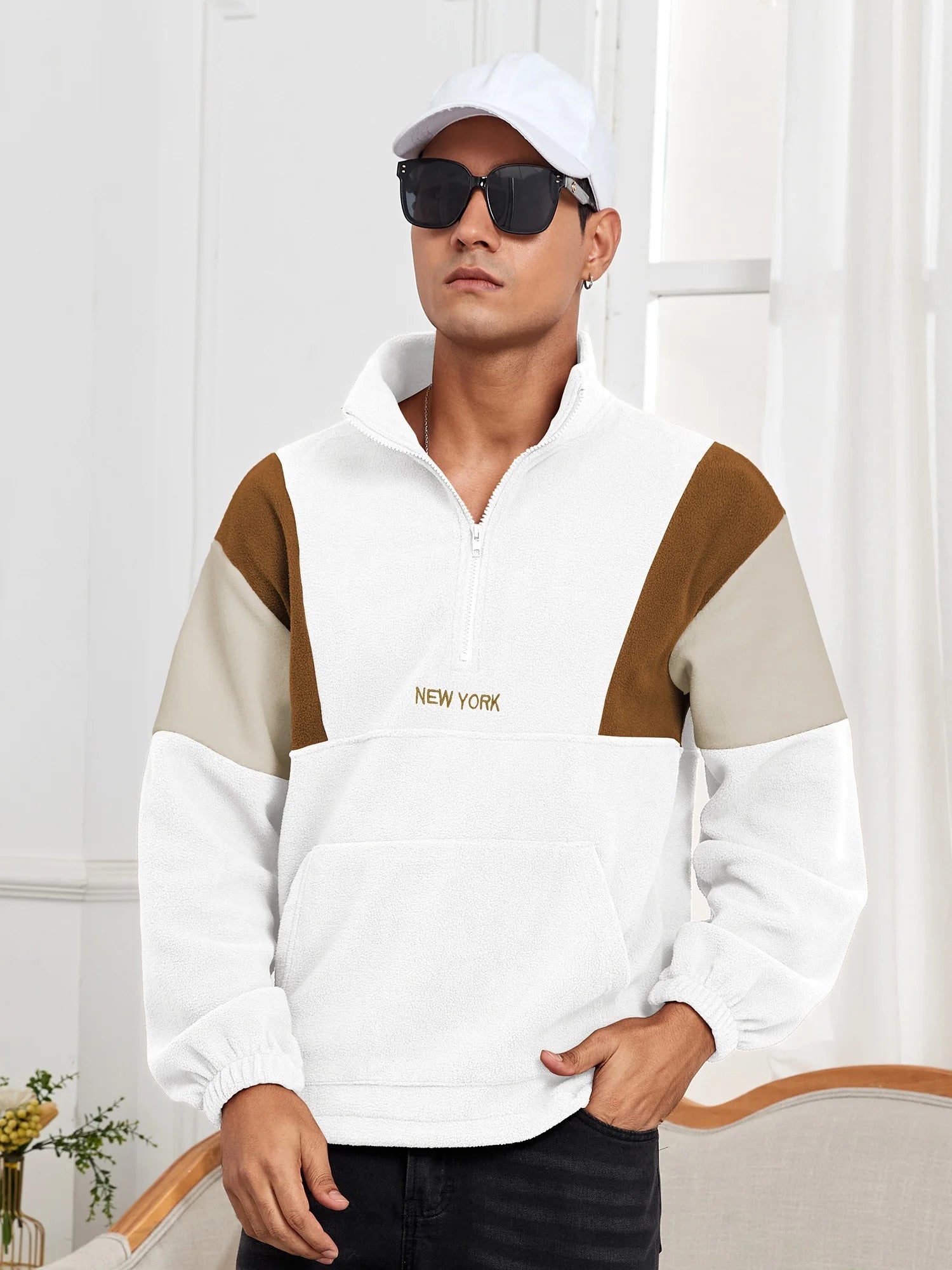 Fleece Half Zip Hoodie